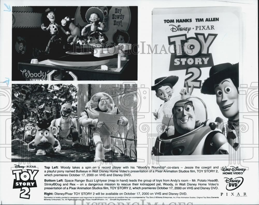 1999 Press Photo Scenes from "Toy Story 2" Disney Pixar Animated Film - Historic Images
