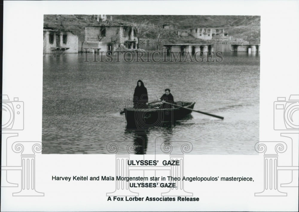 1995 Press Photo Maia Morgenstern, Harvey Keitel "Ulysses' Gaze" - Historic Images