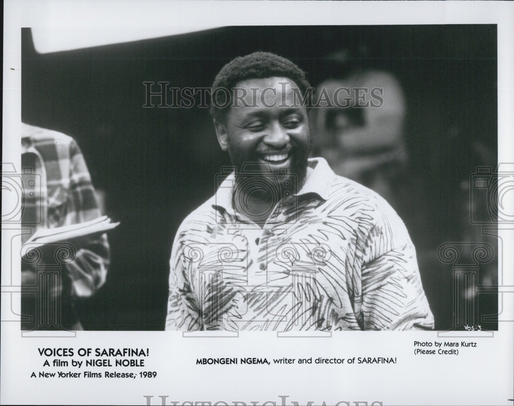 1989 Press Photo Writer And Director Of Musical Film "Sarafina!" Mbongeni Ngema - Historic Images