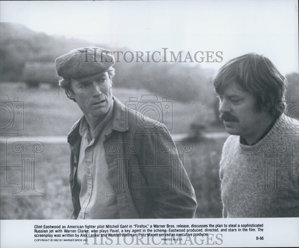 1982 Press Photo  "Firefox" starring Clint Eastwood & Warren Clarke - Historic Images