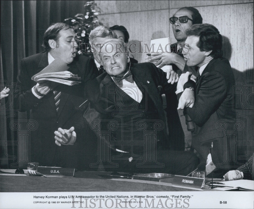 1980 Press Photo "First Family" starring Harvey Korman - Historic Images