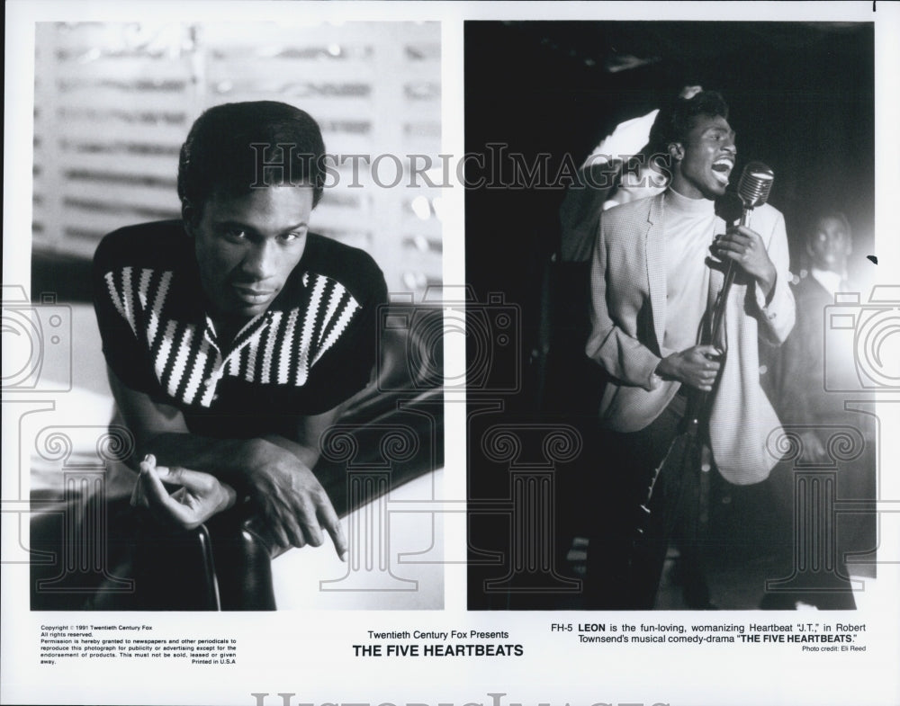 1991 Press Photo &quot;The Five Heartbeats&quot; starring Leon - Historic Images