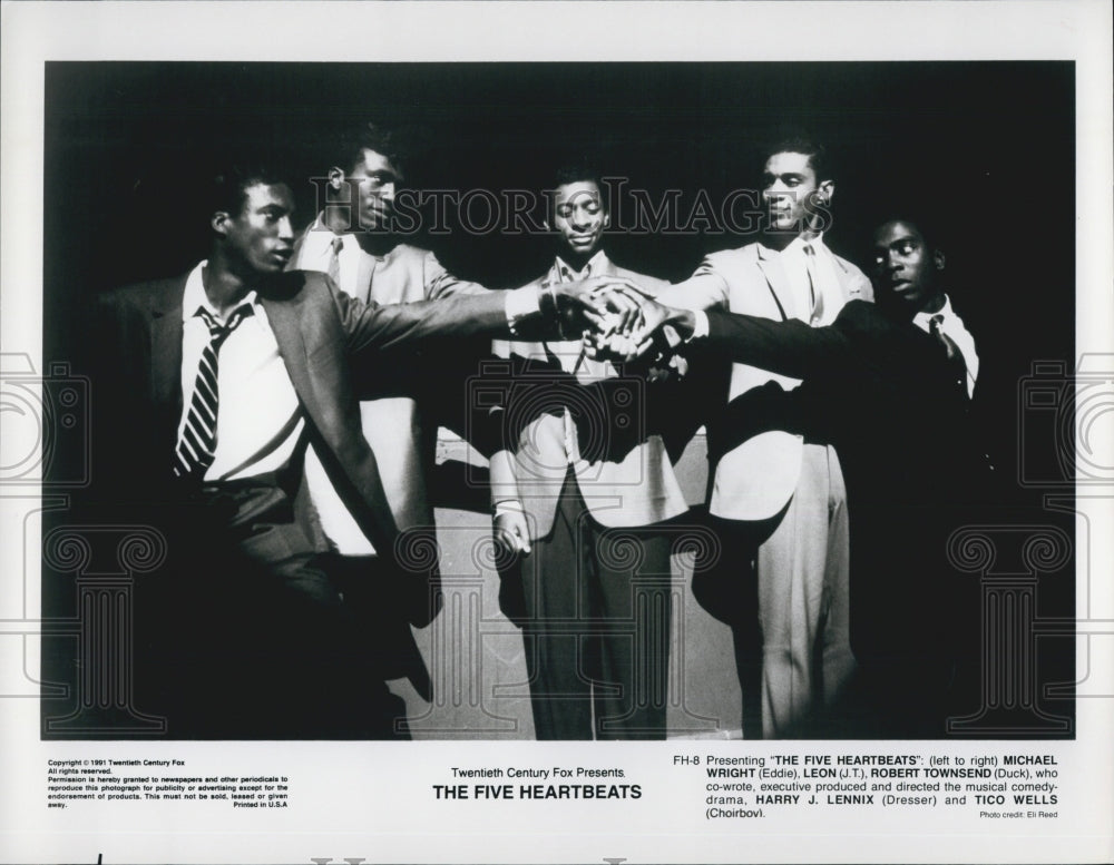 1991 Press Photo  &quot;The Five Heartbeats&quot;  Leon,Michael Wright,Robert Townsend - Historic Images