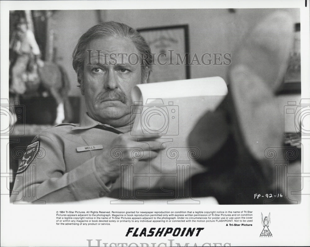 1984 Press Photo Rip Torn &quot;Flashpoint&quot; - Historic Images