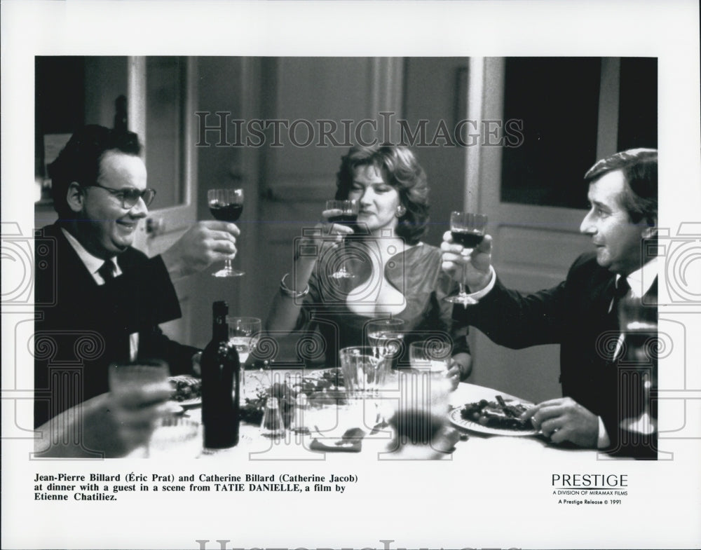 1991 Press Photo "Tatie Danielle" Eric Prat,Catherine Jacob - Historic Images
