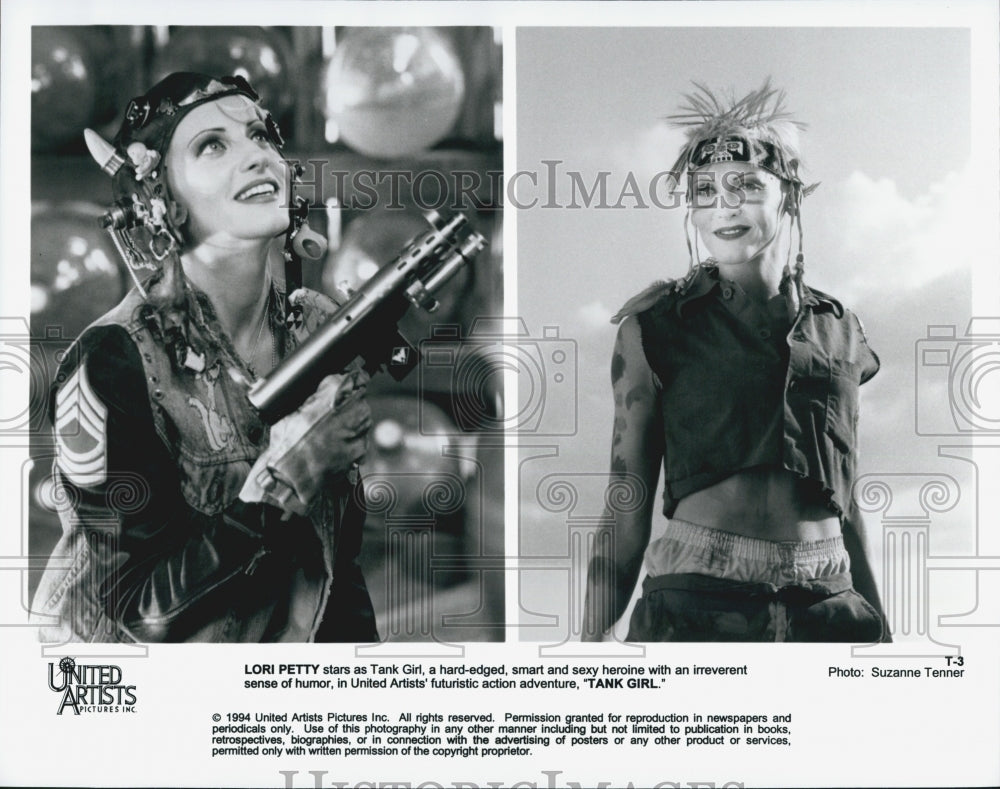1994 Press Photo Lori Petty "Tank Girl" - Historic Images