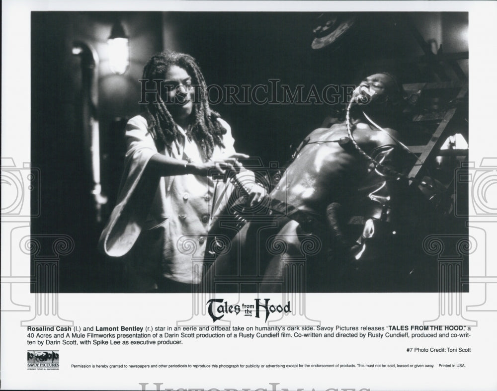 1995 Press Photo Rosalind Cash, Lamont Bentley "Tales From The Hood" - DFPG51385 - Historic Images