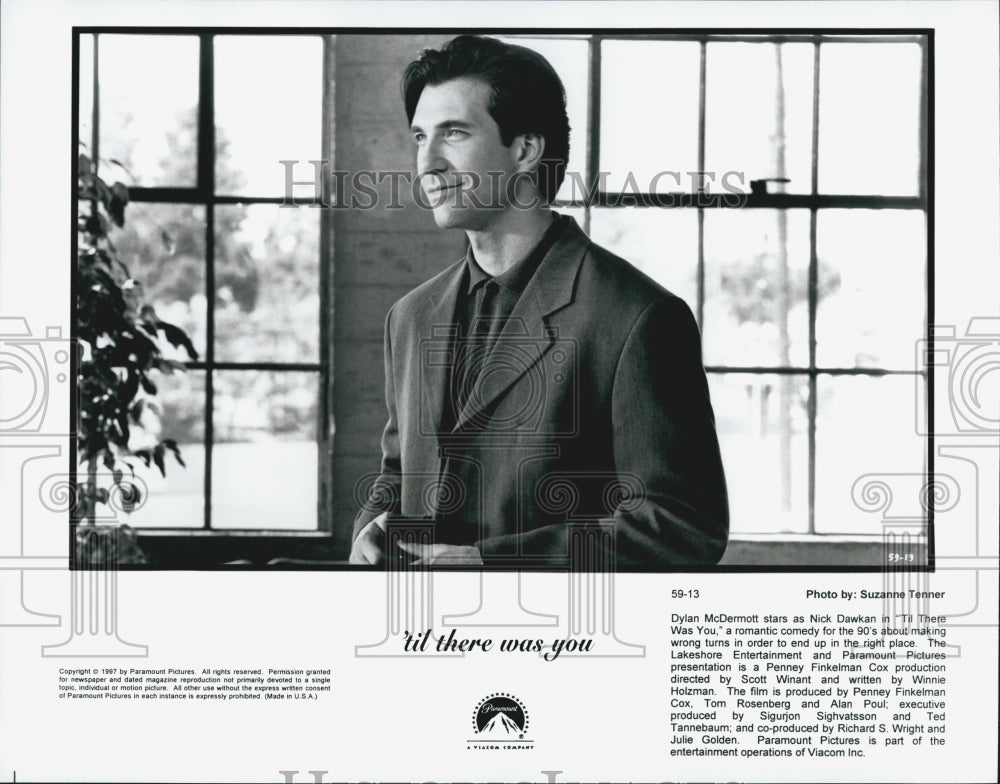 1997 Press Photo Actor Dylan McDermott in "'Til There Was You" Film - Historic Images