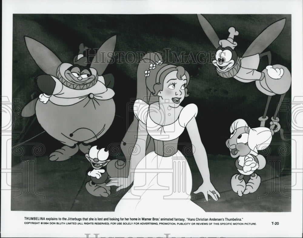 1994 Press Photo Thumbelina, Jitterbugs "Hans Christian Andersen's Thumbelina" - Historic Images