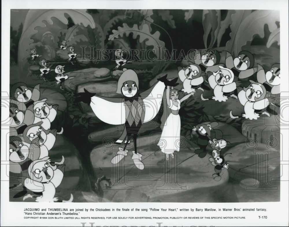 1994 Press Photo Thumbelina, Jacquimo "Hans Christian Andersen's Thumbelina" - Historic Images