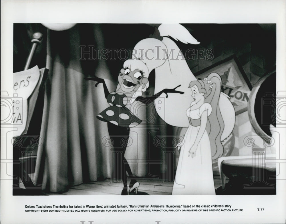 1994 Press Photo Scene From Hans Christian Anderson&#39;s Thumbelina - Historic Images