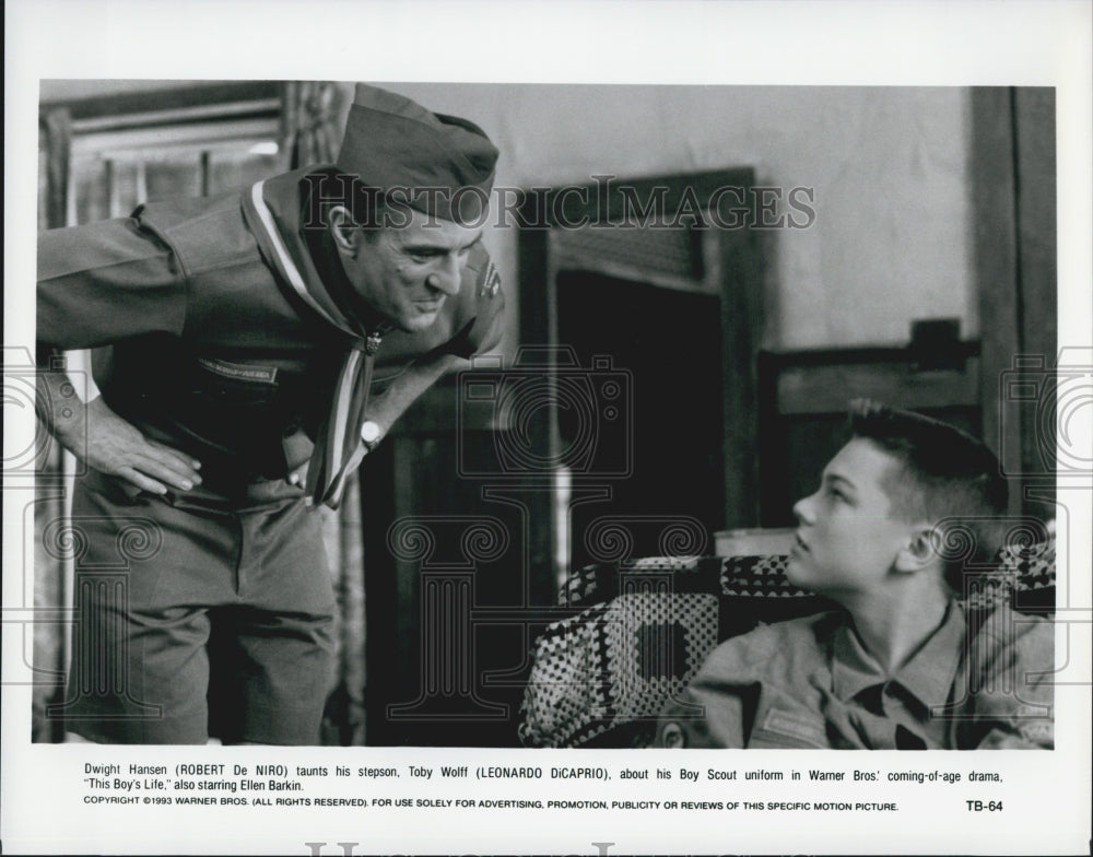 1993 Press Photo "This Boy's Life" Leonardo DiCaprio Robert De Niro - Historic Images