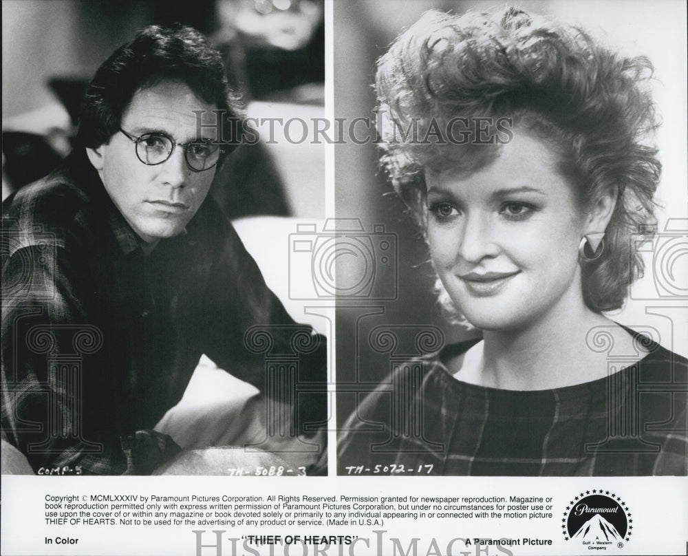 1984 Press Photo  &quot;Thief of Hearts&quot;Christine Ebersol &amp; John Getz - Historic Images