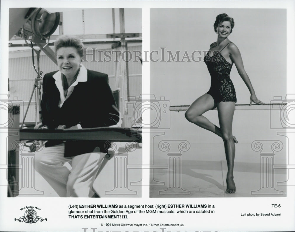 1994 Press Photo &quot;Thats Entertainment III&quot; Esther Williams - Historic Images