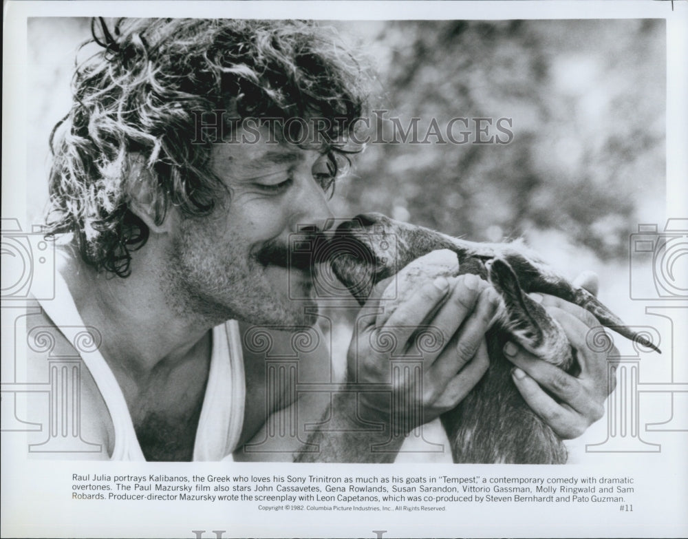 1982 Press Photo "Tempest" Film Actor Gena Rowlands John Cassavetes Raul Julia - Historic Images