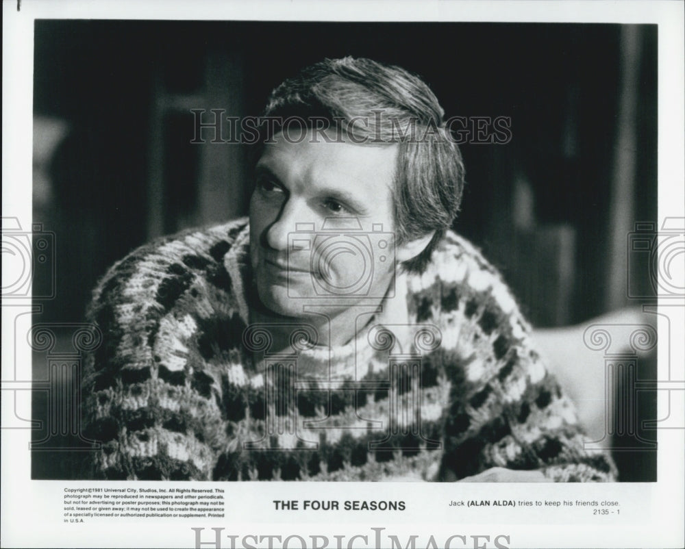 1981 Press Photo &quot;The Four Seasons&quot; starring Alan Alda - Historic Images