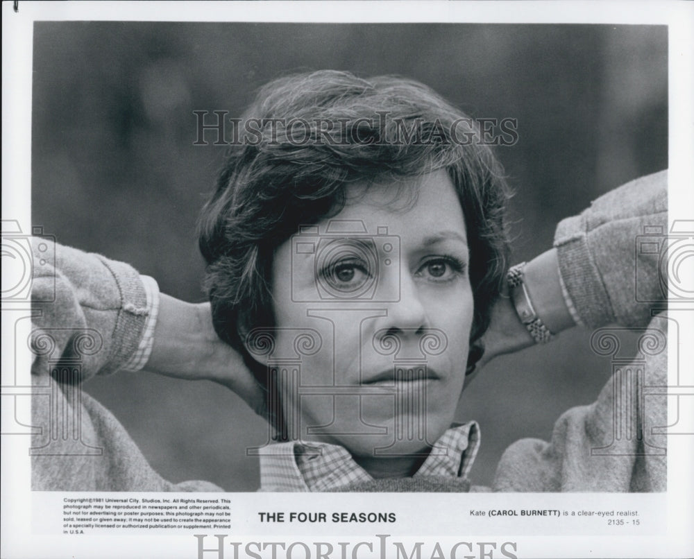 1981 Press Photo "The Four Seasons" starring Carol Burnett - Historic Images