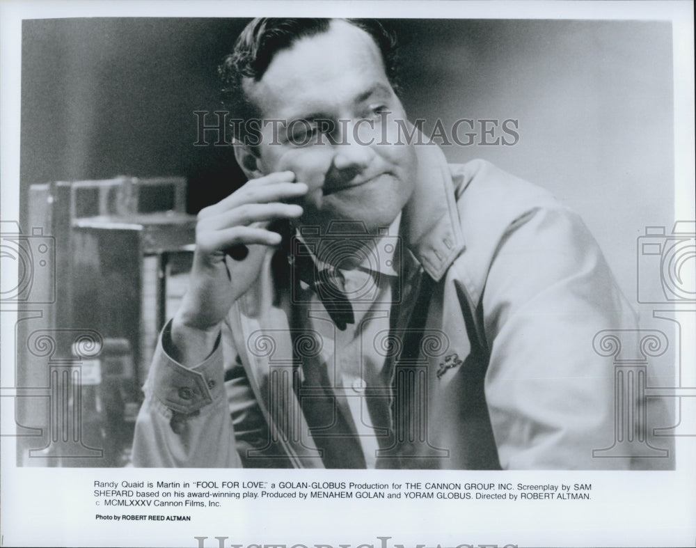 1985 Press Photo Randy Quaid in &quot;Fool For Love&quot; - Historic Images