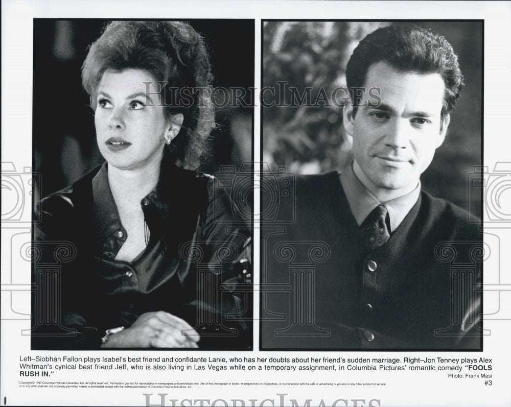 1997 Press Photo "Fools Rush In" Sibohan Fallon,Jon Tenney - Historic Images