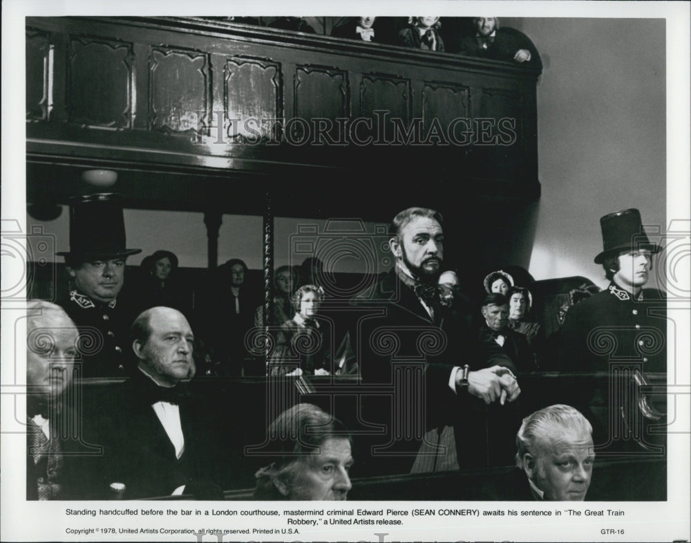 1978 Press Photo Sean Connery Awaits Sentence in &quot;The Great Train Robbery&quot; - Historic Images