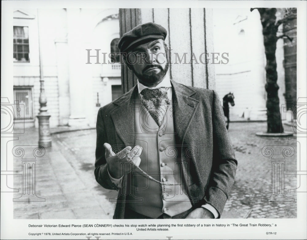 1978 Press Photo Sean Connery Stars in &quot;The Great Train Robbery&quot; - Historic Images