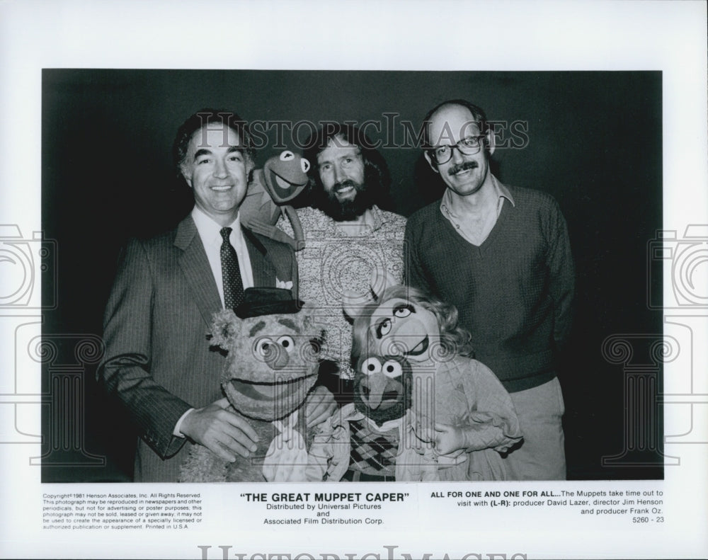 1981 Press Photo Director Jim Henson "The Great Muppet Caper" - Historic Images