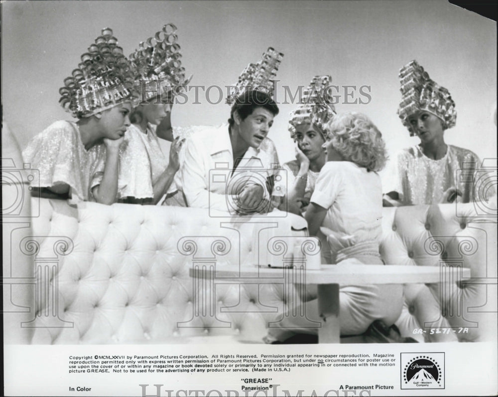 1978 Press Photo Actor Jeff Conaway, Didi Conn in "Grease" Film - Historic Images