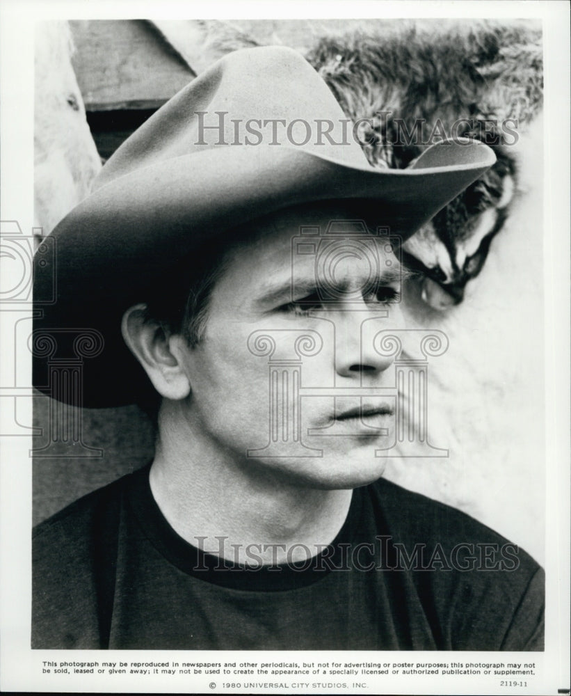 1980 Press Photo Actor Tommy Lee Jones in "Coal Miner's Daughter" Film - Historic Images