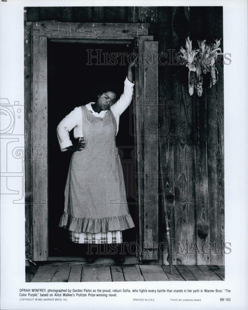 1985 Press Photo &quot;The Color Purple&quot; Oprah Winfrey - Historic Images