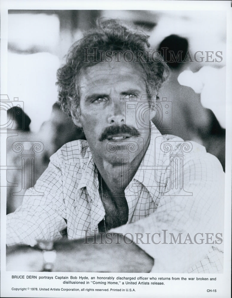 1978 Press Photo Bruce Dern in &quot;Coming Home&quot; - Historic Images