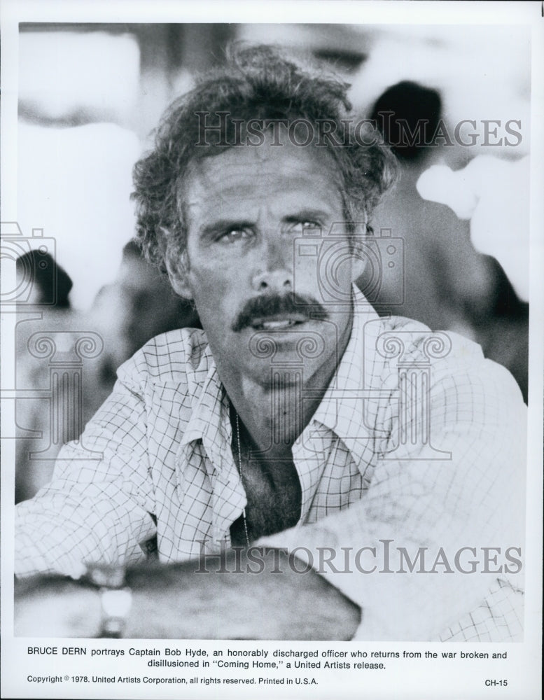 1978 Press Photo Bruce Dern in "Coming Home" - Historic Images