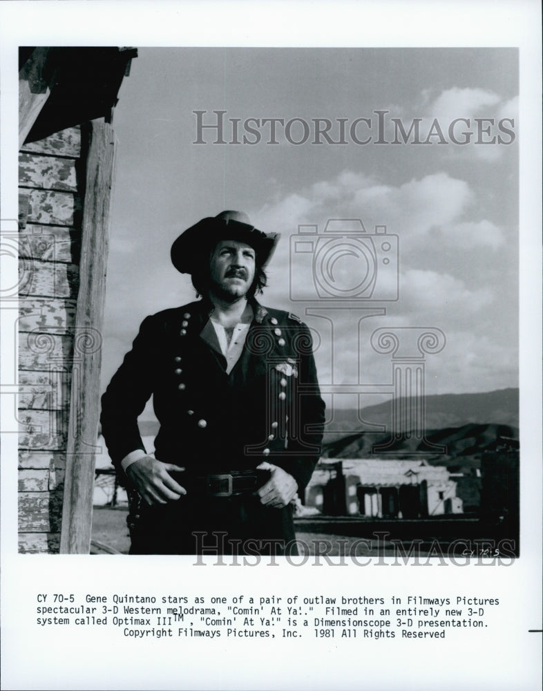 1981 Press Photo Gene Quintano in "Comin' At Ya!" - Historic Images