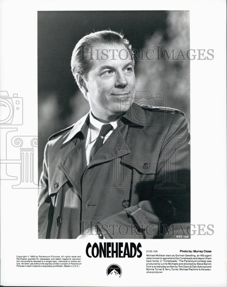 1993 Press Photo Actor Michael McKean in "Coneheads" Film - DFPG54651 - Historic Images