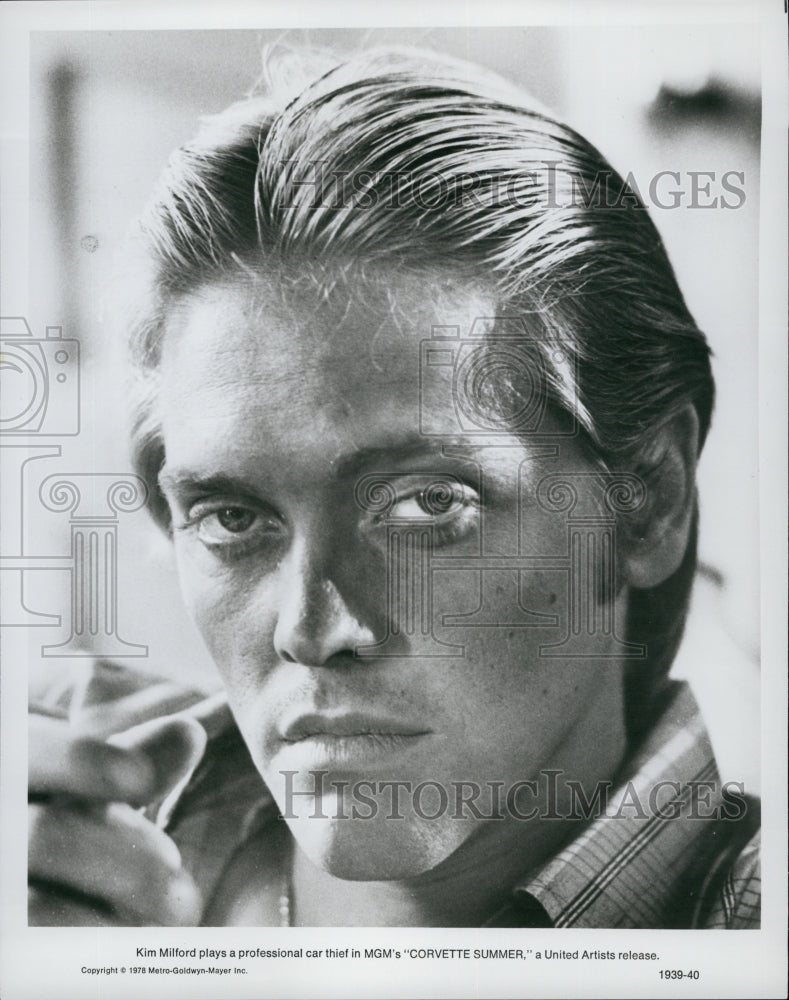1978 Press Photo Kim Milford in"Corvette Summer" - Historic Images