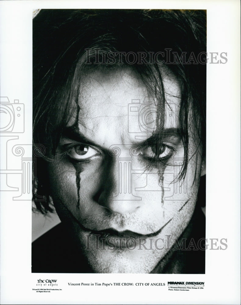 1996 Press Photo Vincent Perez in "The Crow: City of Angels" - Historic Images
