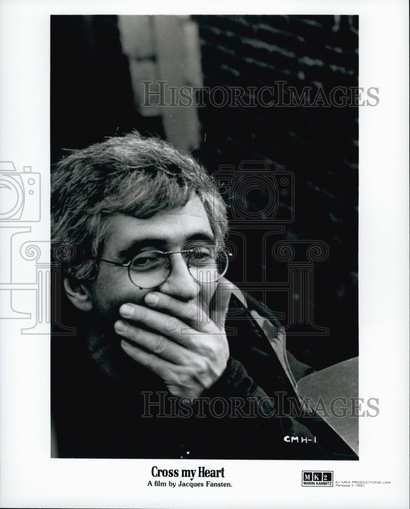 1991 Press Photo Director and Writer Jacques Fansten &quot;Cross My Heart&quot; - Historic Images