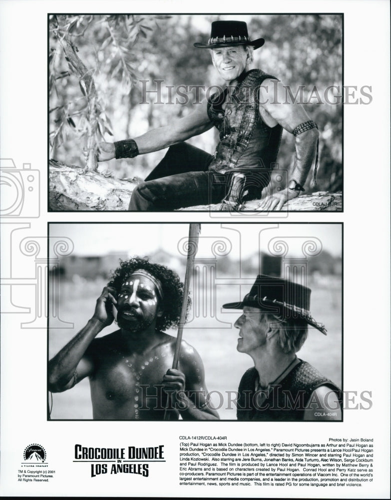 2001 Press Photo Paul Hogan in &quot;Crocodile Dundee in Los Angeles&quot; - Historic Images