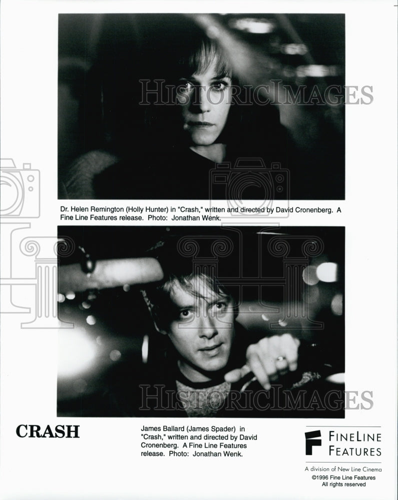 1996 James Spader, Holly Hunter "Crash" Historic Images