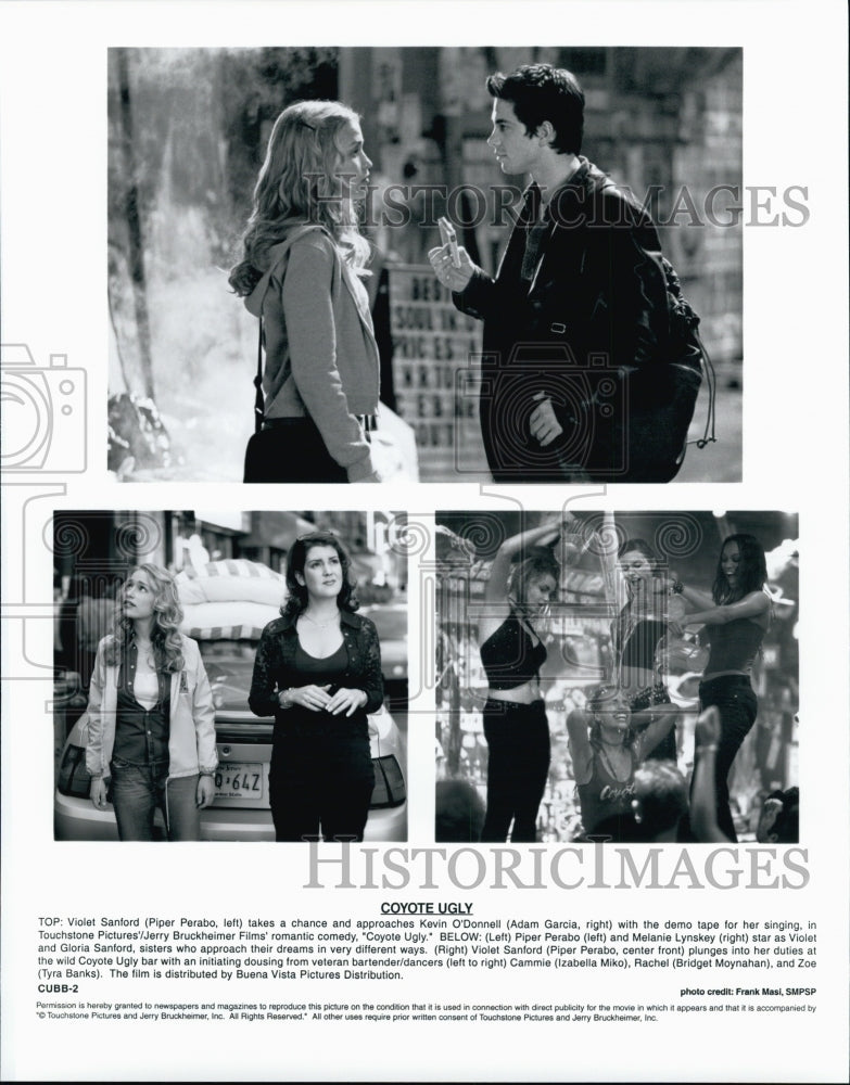 2000 Press Photo Piper Perabo, Adam Garcia, I. Miko "Coyote Ugly" - Historic Images