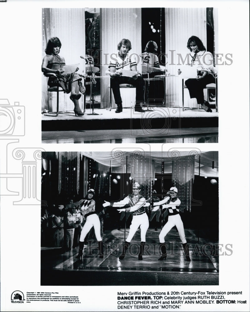 1981 Press Photo Deney Terrio Hosts Dance Fever - Historic Images