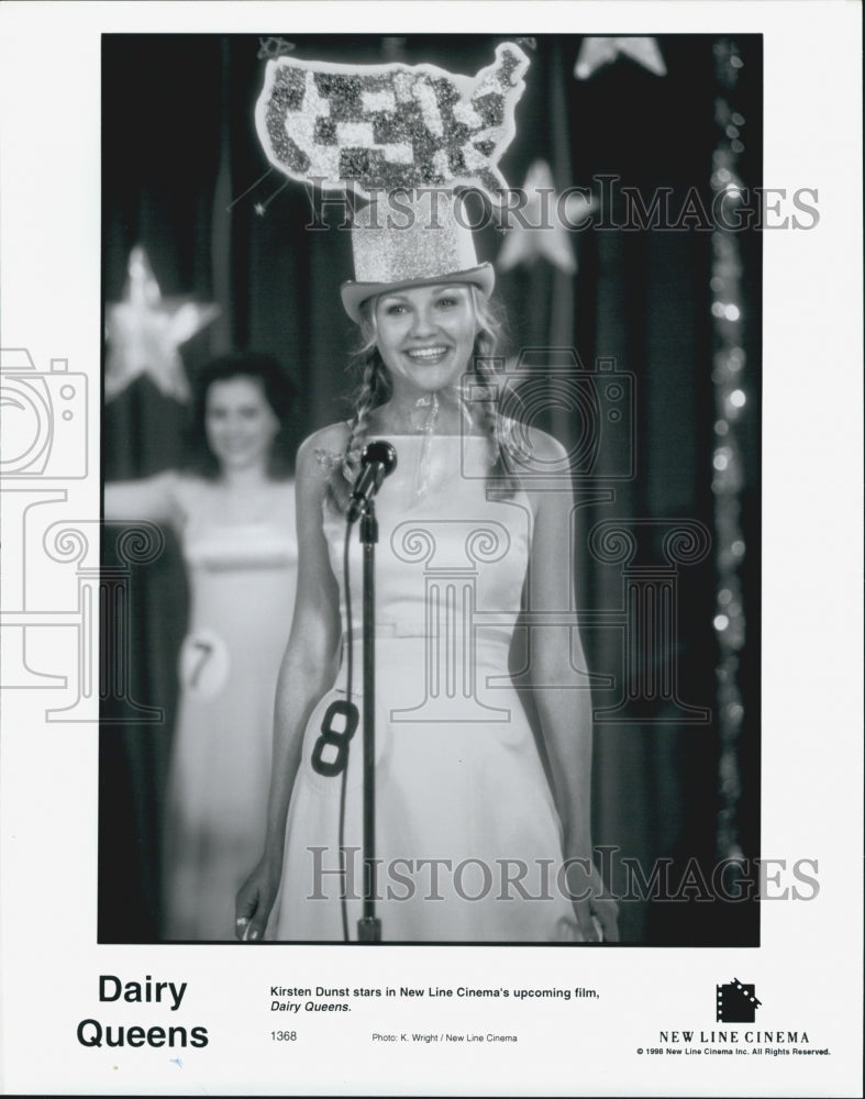 1998 Press Photo Actress Kirsten Dunst Starring In Comedy Film "Dairy Queens" - Historic Images