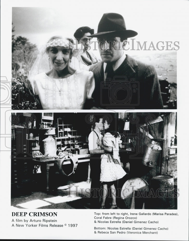 1997 Press Photo Actors Marisa Parades And Regina Orozco In Film "Deep Crimson" - Historic Images