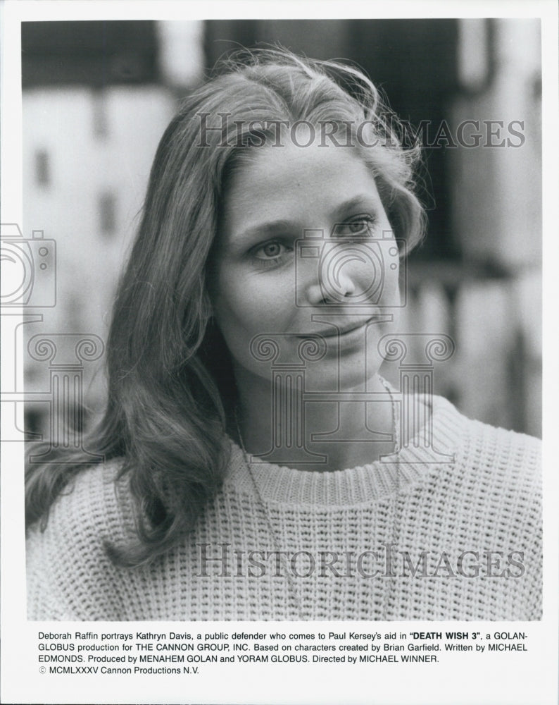1985 Press Photo Deborah Raffin in "Death Wish 3" - Historic Images