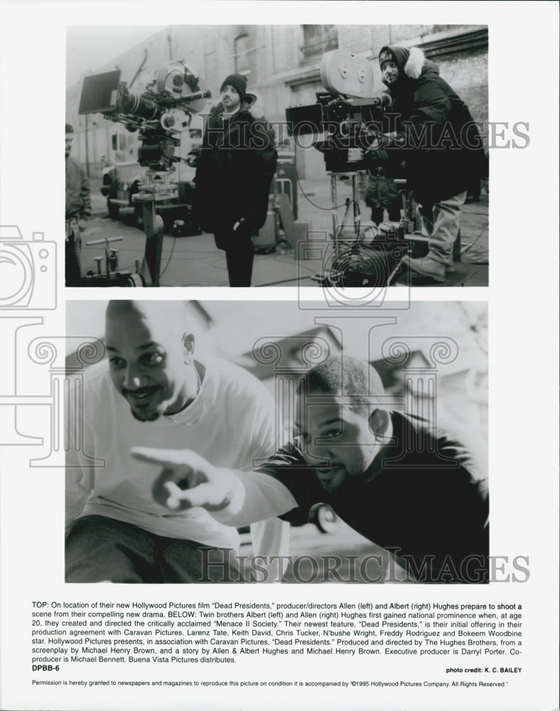 1995 Press Photo Allen and Albert Hughes Producer Directors of &quot;Dead Presidents&quot; - Historic Images