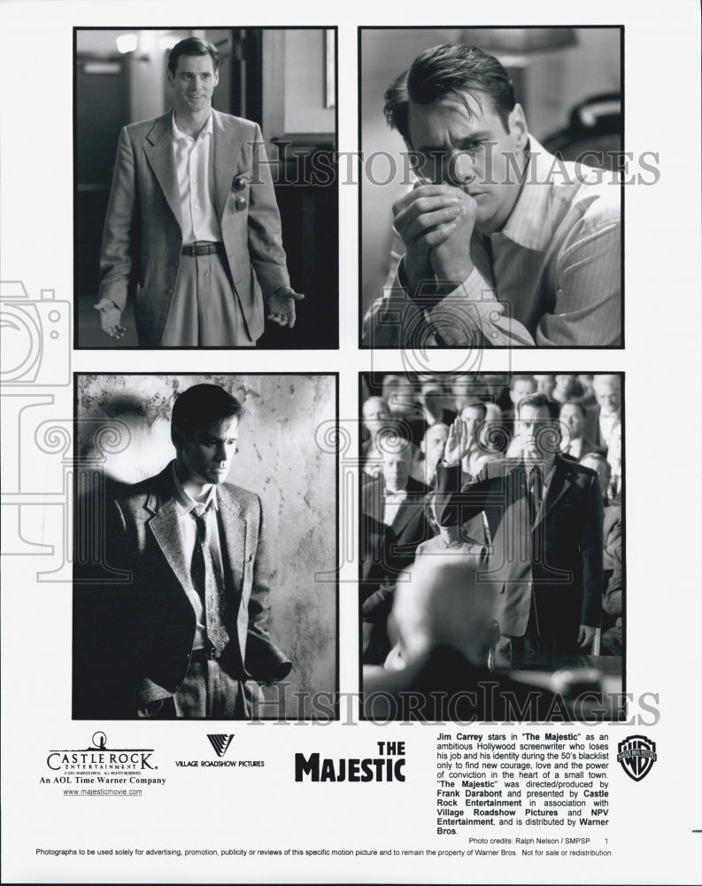 Press Photo Jim Carrey in "The Majestic" - Historic Images