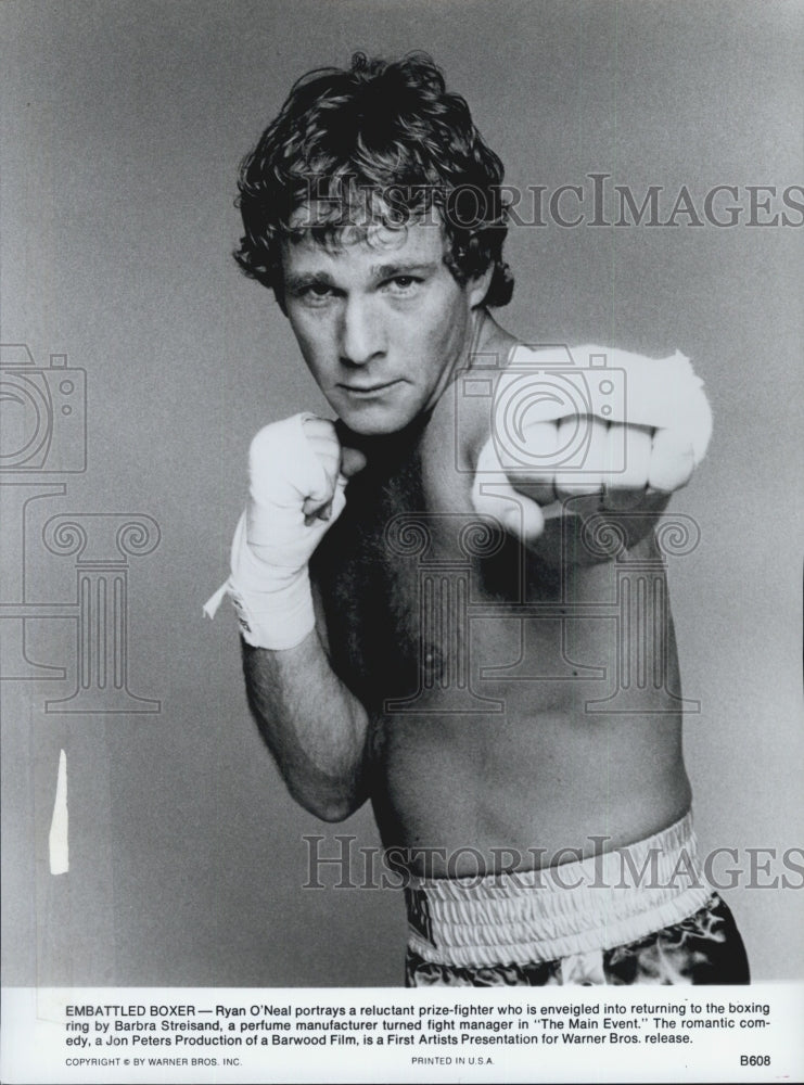 Press Photo "The Main Event" Actor Ryan O'Neal Film - Historic Images