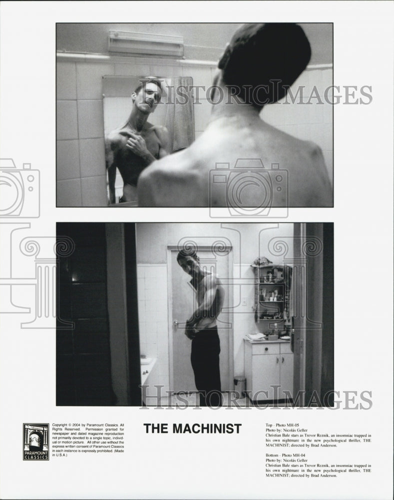 2004 Press Photo "The Machinist" Christian Bale Jennifer Jason Leigh - Historic Images