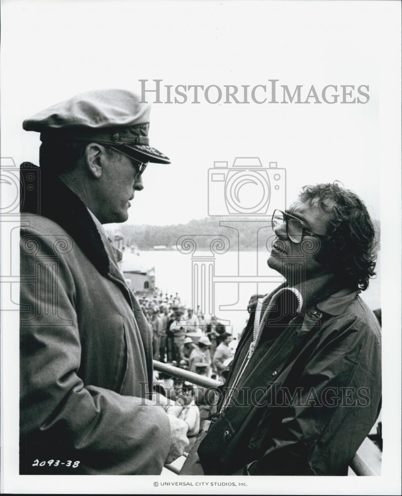 Press Photo &quot;MacArthur&quot; Gregory Peck Marj Dusay Actor Joseph Sargent - Historic Images