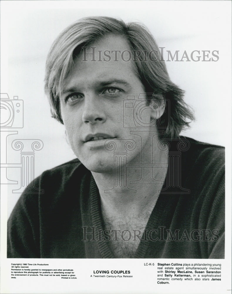 1980 Press Photo Actors Stephen Collins Starring In Comedy Film &quot;Loving Couples&quot; - Historic Images