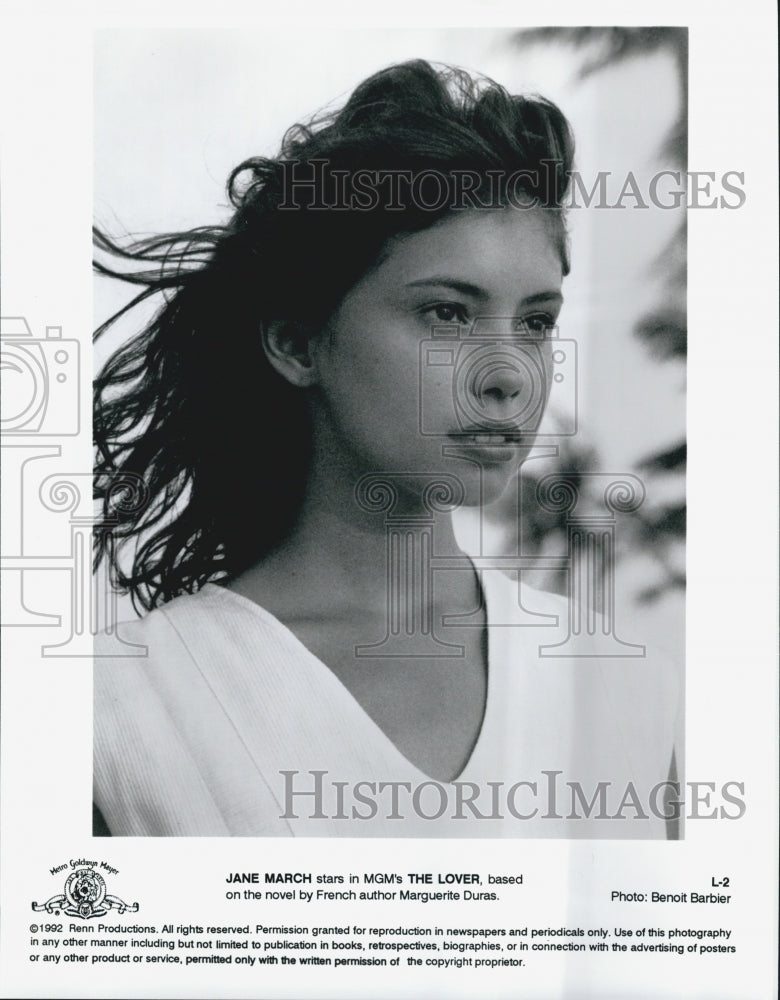 1992 Press Photo Jane March in "The Lover" - Historic Images